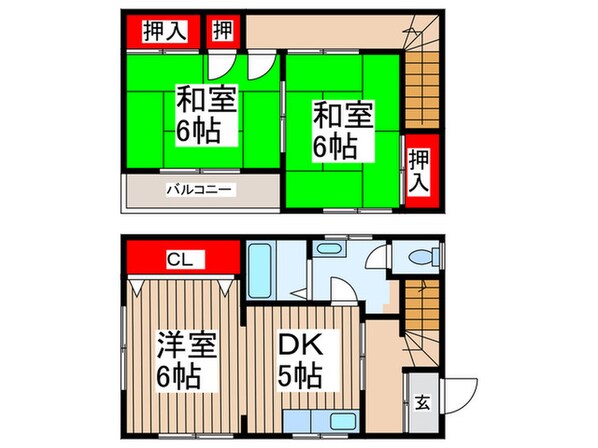 栗原様方　貸家の物件間取画像